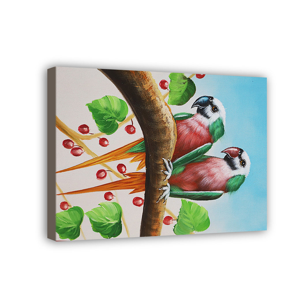 Parrot Hand Painted Oil Painting / Canvas Wall Art HD07365