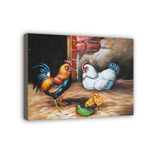 Load image into Gallery viewer, Rooster Hand Painted Oil Painting / Canvas Wall Art HD07366
