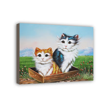 Load image into Gallery viewer, Cat Hand Painted Oil Painting / Canvas Wall Art HD07368
