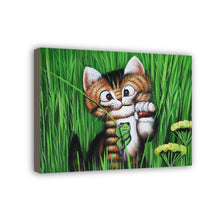 Load image into Gallery viewer, Cat Hand Painted Oil Painting / Canvas Wall Art HD07372
