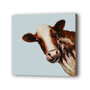 Bull Hand Painted Oil Painting / Canvas Wall Art UK HD07375