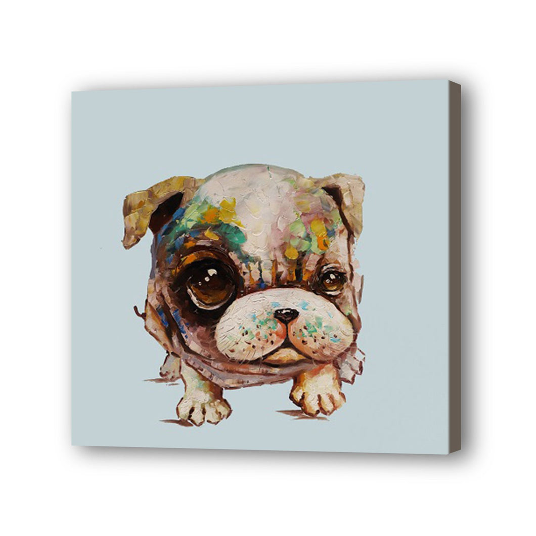 Dog Hand Painted Oil Painting / Canvas Wall Art UK HD07377