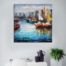 Load image into Gallery viewer, Boat Hand Painted Oil Painting / Canvas Wall Art HD07380
