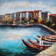 Load image into Gallery viewer, Boat Hand Painted Oil Painting / Canvas Wall Art UK HD07381
