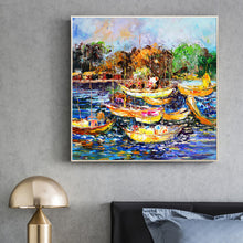 Load image into Gallery viewer, New Boat Hand Painted Oil Painting / Canvas Wall Art HD07383
