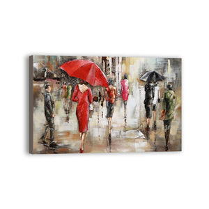 Woman Hand Painted Oil Painting / Canvas Wall Art UK HD07446