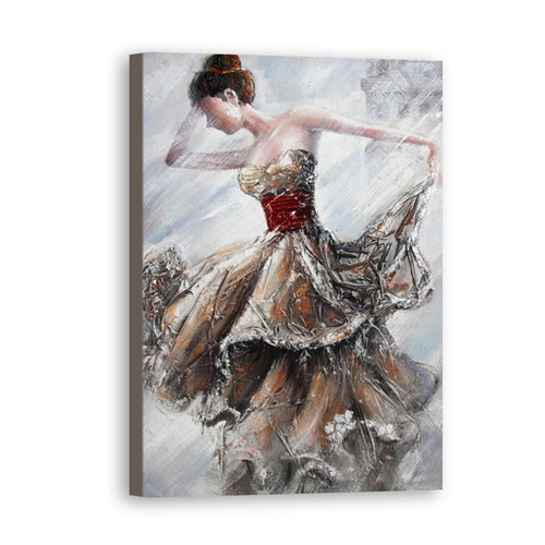 Dancer Hand Painted Oil Painting / Canvas Wall Art UK HD07450