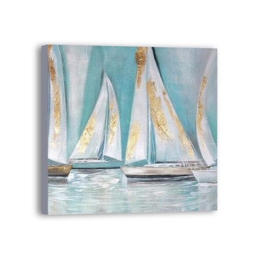 Boat Hand Painted Oil Painting / Canvas Wall Art UK HD07457