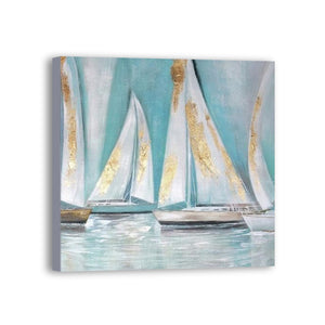 Boat Hand Painted Oil Painting / Canvas Wall Art UK HD07457