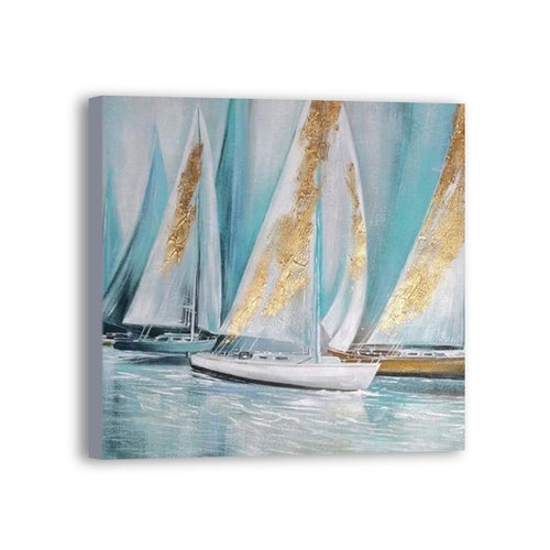 Boat Hand Painted Oil Painting / Canvas Wall Art UK HD07458