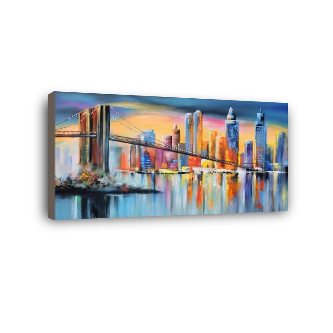 Bridge Hand Painted Oil Painting / Canvas Wall Art HD07459