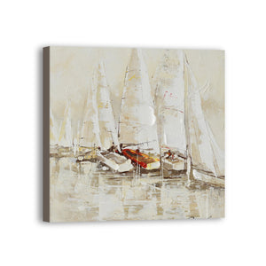 Boat Hand Painted Oil Painting / Canvas Wall Art UK HD07470