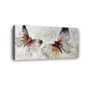 Butterfly Hand Painted Oil Painting / Canvas Wall Art HD07478