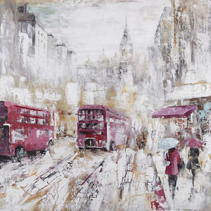 Bus Hand Painted Oil Painting / Canvas Wall Art UK HD07491