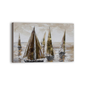 Boat Hand Painted Oil Painting / Canvas Wall Art UK HD07504