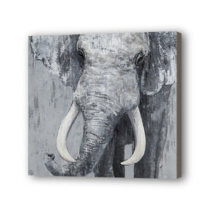 Elephant Hand Painted Oil Painting / Canvas Wall Art UK HD07507