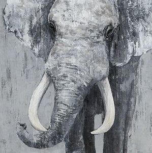 Elephant Hand Painted Oil Painting / Canvas Wall Art UK HD07507