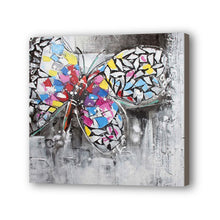 Load image into Gallery viewer, Butterfly Hand Painted Oil Painting / Canvas Wall Art UK HD07508
