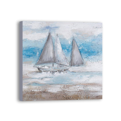 Boat Hand Painted Oil Painting / Canvas Wall Art UK HD07520