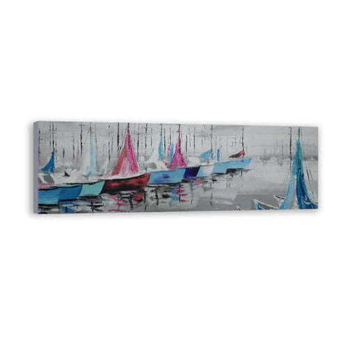 Boat Hand Painted Oil Painting / Canvas Wall Art UK HD07521