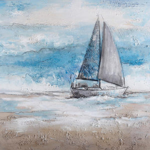 Boat Hand Painted Oil Painting / Canvas Wall Art UK HD07526