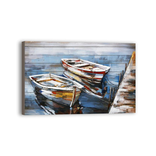 Boat Hand Painted Oil Painting / Canvas Wall Art UK HD07551