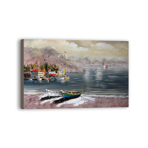 Boat Hand Painted Oil Painting / Canvas Wall Art HD07566
