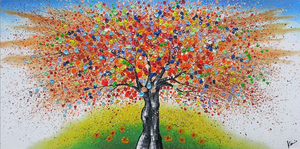 Tree Hand Painted Oil Painting / Canvas Wall Art UK HD07579