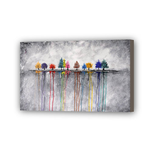2020 Tree Hand Painted Oil Painting / Canvas Wall Art UK HD07583