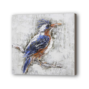 Bird Hand Painted Oil Painting / Canvas Wall Art UK HD07585