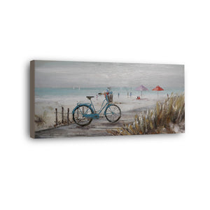 Bicycle Hand Painted Oil Painting / Canvas Wall Art HD07586