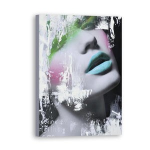 Woman Hand Painted Oil Painting / Canvas Wall Art UK HD07598