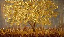 Load image into Gallery viewer, Tree Hand Painted Oil Painting / Canvas Wall Art UK HD07609
