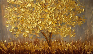 Tree Hand Painted Oil Painting / Canvas Wall Art UK HD07609