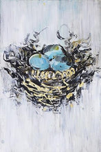 Load image into Gallery viewer, Bird Nest Hand Painted Oil Painting / Canvas Wall Art UK HD07646
