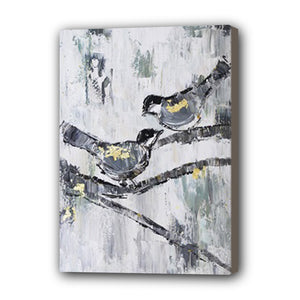 Bird Hand Painted Oil Painting / Canvas Wall Art UK HD07652