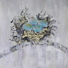 Load image into Gallery viewer, Bird Nest Hand Painted Oil Painting / Canvas Wall Art UK HD07687
