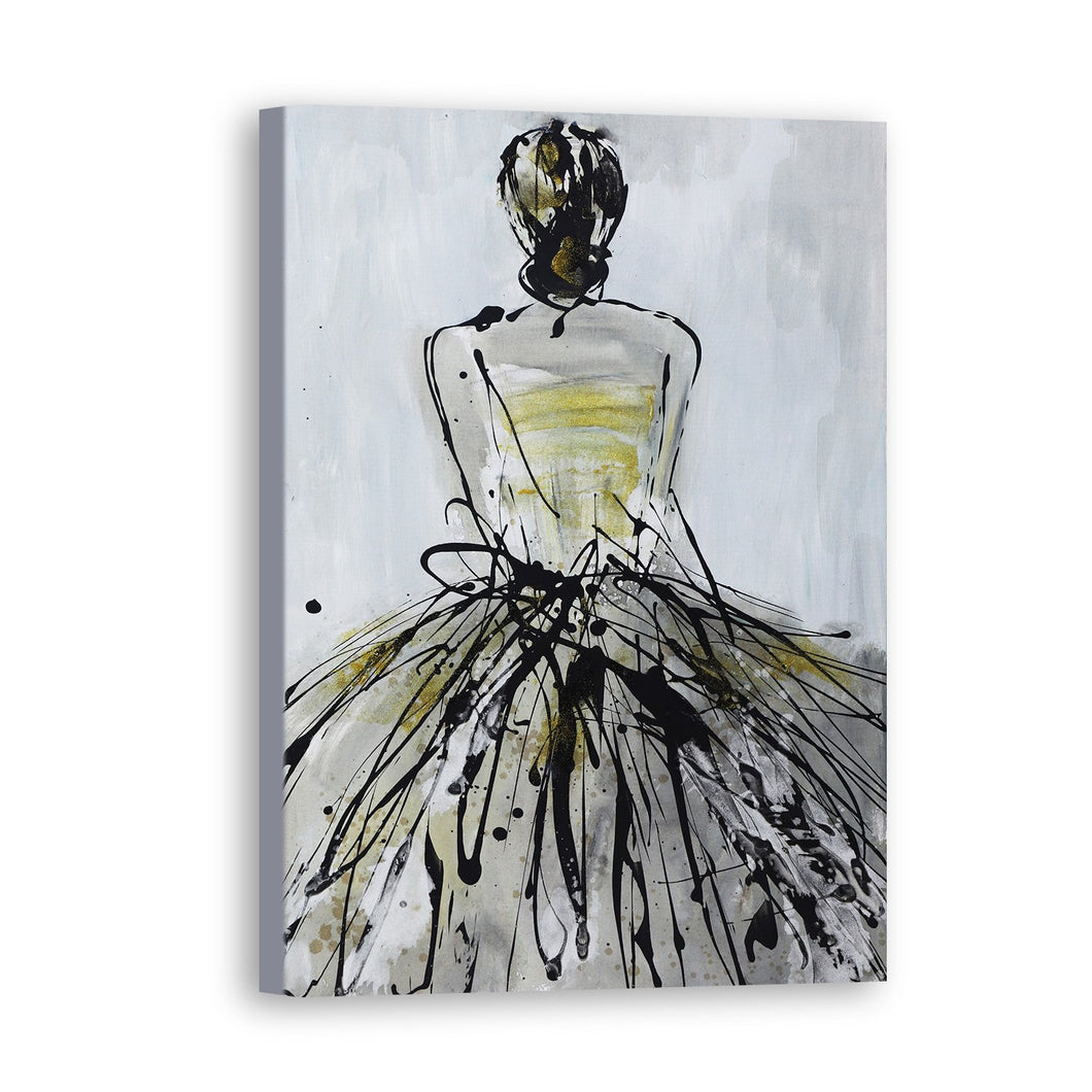 Woman Hand Painted Oil Painting / Canvas Wall Art UK HD07701