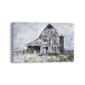 Village Hand Painted Oil Painting / Canvas Wall Art UK HD07709