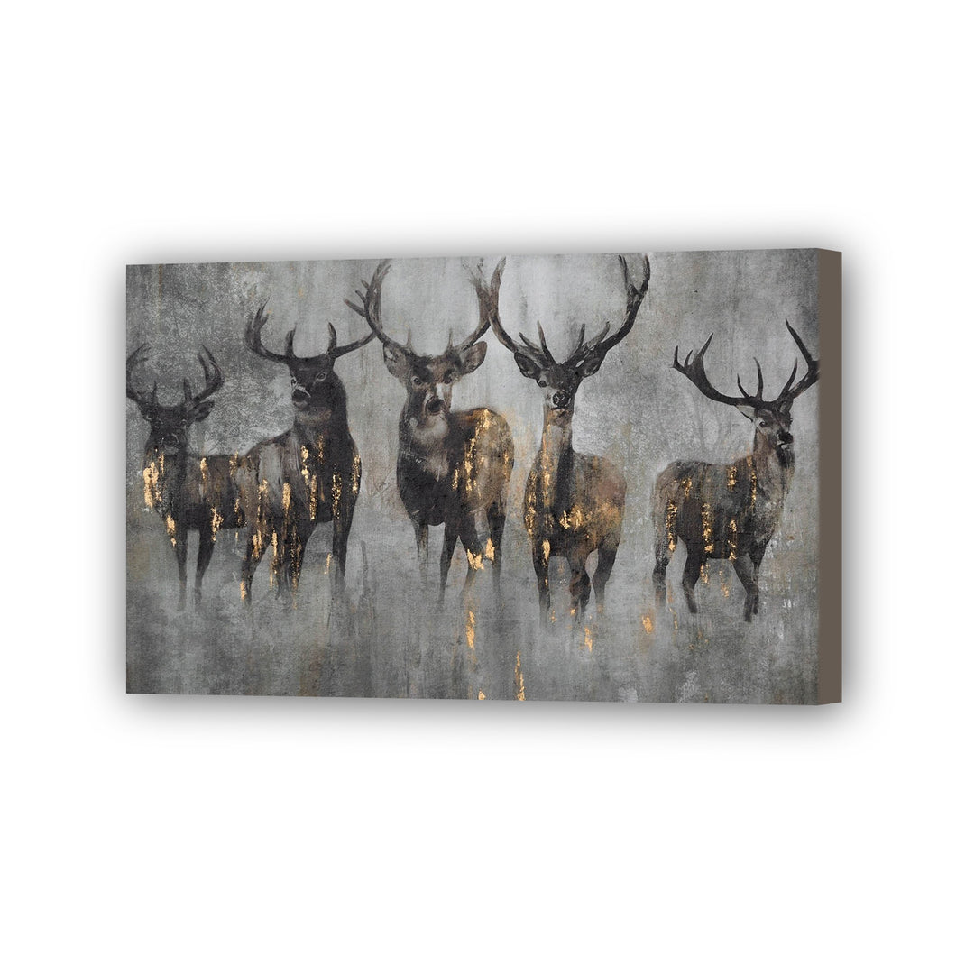 Deer Hand Painted Oil Painting / Canvas Wall Art HD07736