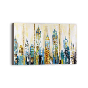 City Hand Painted Oil Painting / Canvas Wall Art UK HD07755