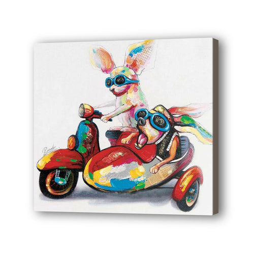 Rabbit Hand Painted Oil Painting / Canvas Wall Art UK HD07811