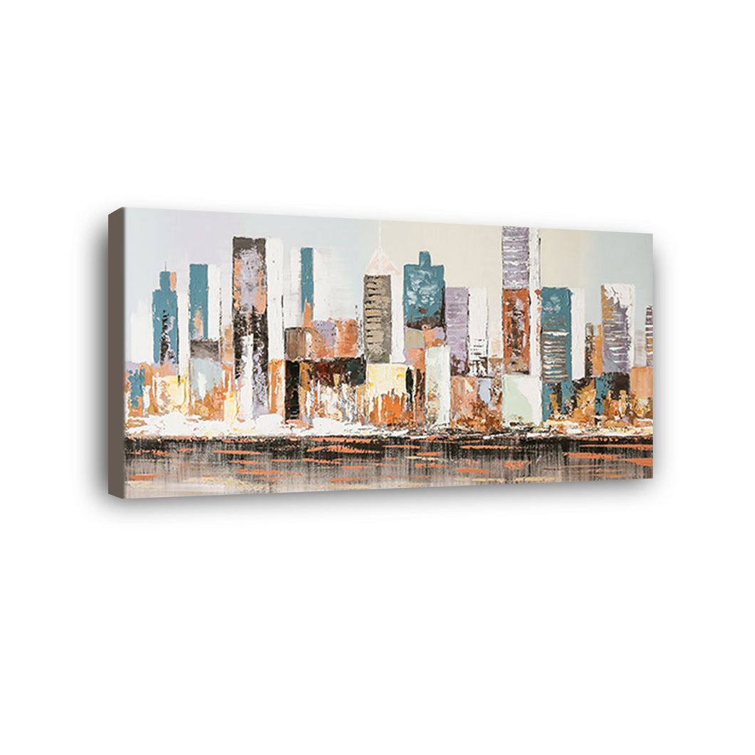 City Hand Painted Oil Painting / Canvas Wall Art HD08023