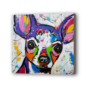 Dog Hand Painted Oil Painting / Canvas Wall Art UK HD08100