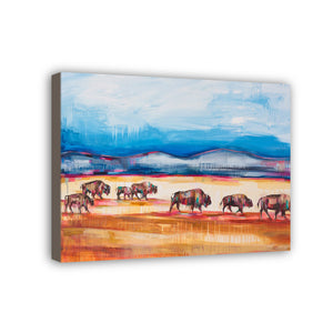 Bull Hand Painted Oil Painting / Canvas Wall Art HD08133