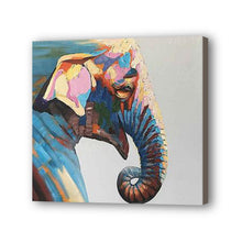 Load image into Gallery viewer, Elephant Hand Painted Oil Painting / Canvas Wall Art UK HD08143
