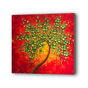 Tree Hand Painted Oil Painting / Canvas Wall Art UK HD08153