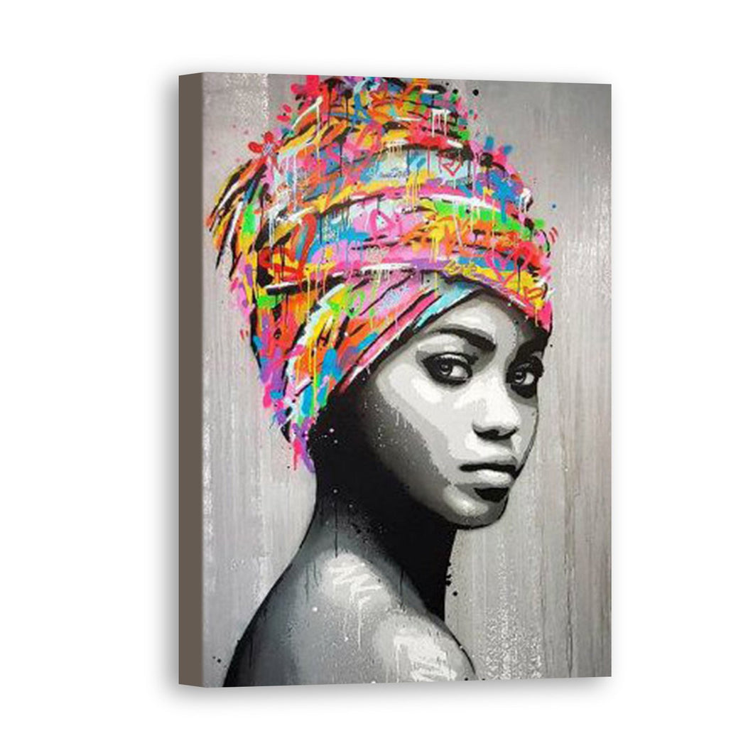 Woman Hand Painted Oil Painting / Canvas Wall Art UK HD08154
