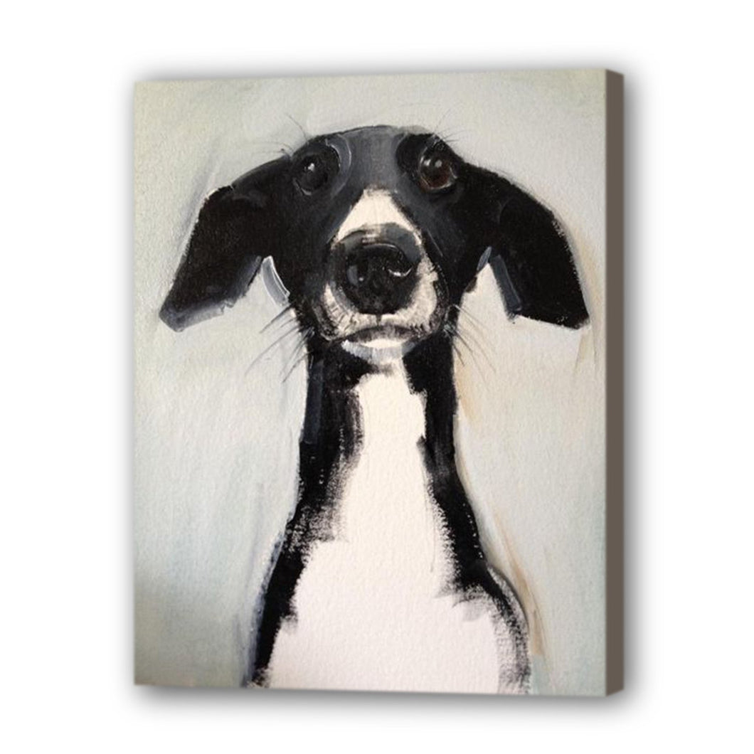 Dog Hand Painted Oil Painting / Canvas Wall Art UK HD08158