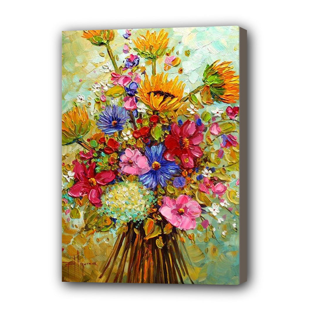 Flower Hand Painted Oil Painting / Canvas Wall Art UK HD08160
